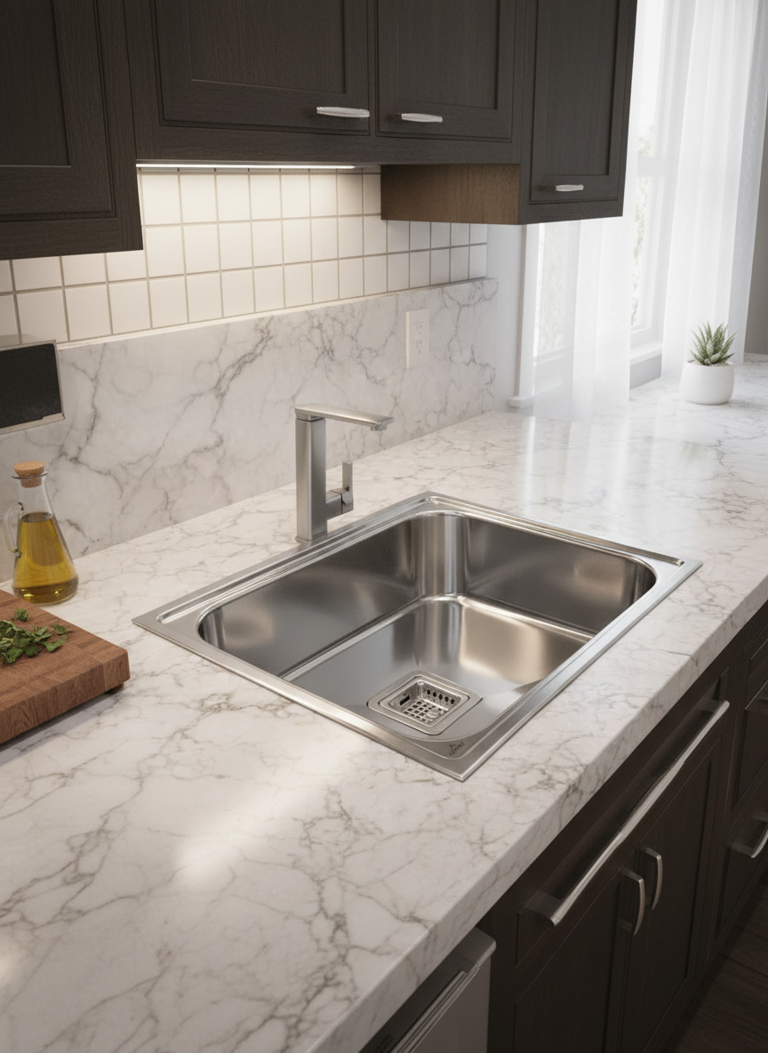 Akaay Round kitchen Sink 24×18