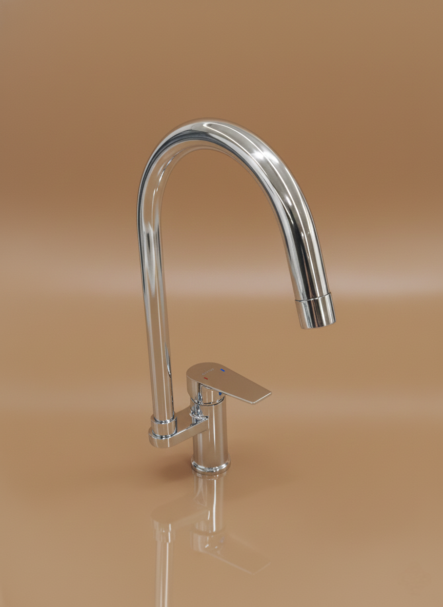 Single Lever Basin mixer (J spout- Jumbo)