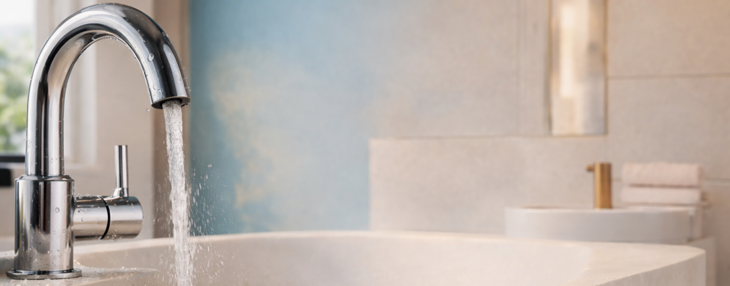 Sink tap floor mounted long neck